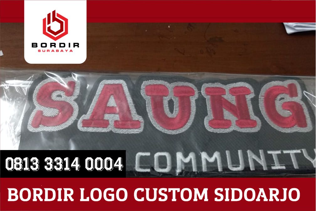 bordir logo custom
